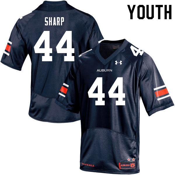 Youth Auburn Tigers #44 Jay Sharp Navy 2021 College Stitched Football Jersey